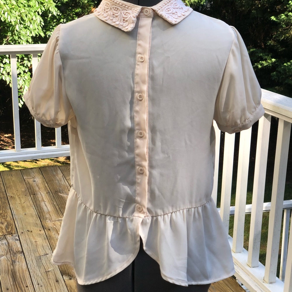 Light peachy blouse